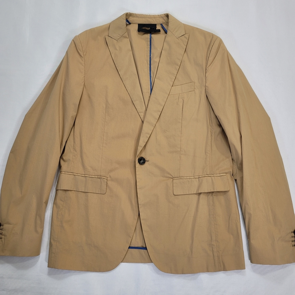 Diesel Black Gold Sports Jacket Mens 48 Khaki Casual Coat Made In Italy